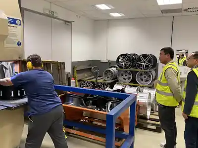 Reviewing production-control arrangements at a manufacturing site