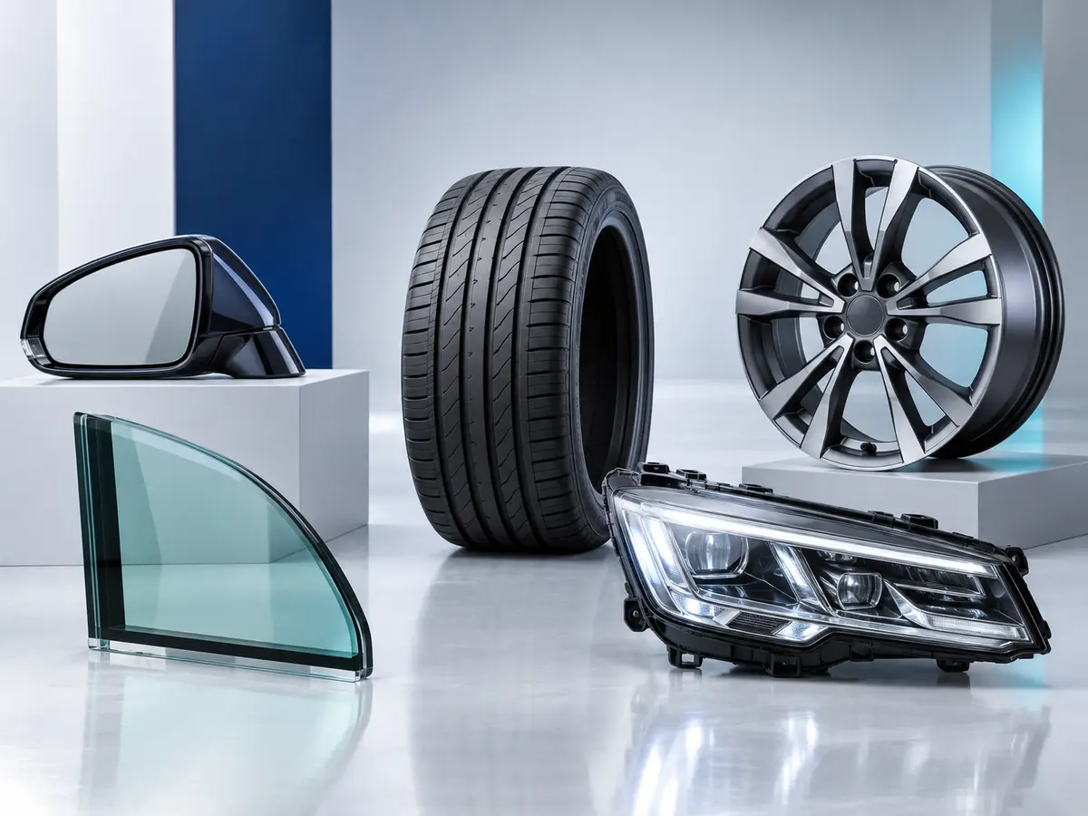 Các nhóm linh kiện xe cơ giới minh họa